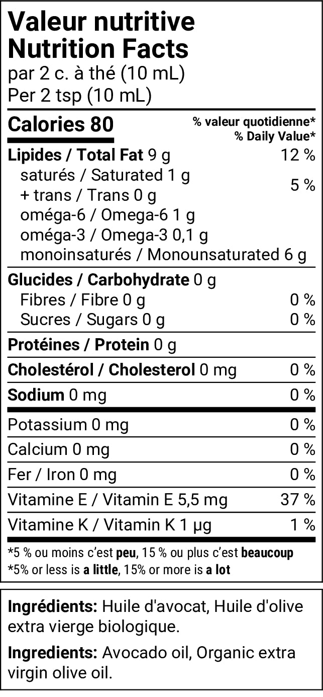 Mélange AIR FRYER cooking oil mix- 6 X 500mL