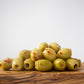 OLIVES VERTES MARINÉES DÉNOYAUTÉES CALABRESE OLIVE PRESSÉE / OLIVE PRESSÉE MARINATED PITTED GREEN OLIVES CALABRESE