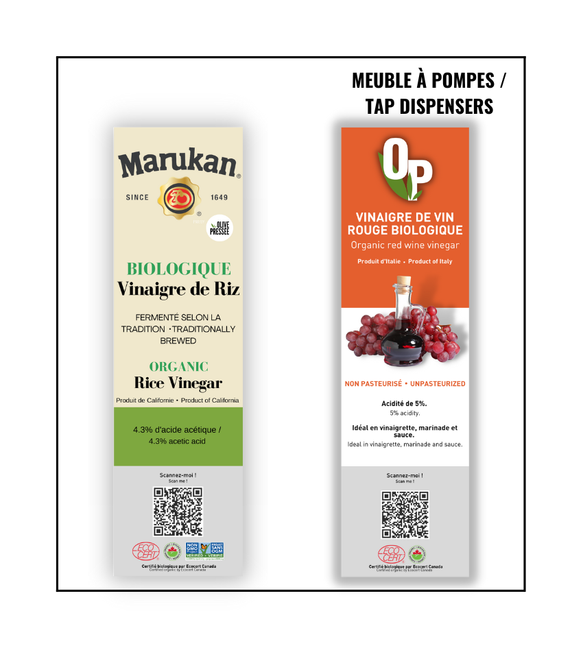 ÉTIQUETTE DE PRODUIT / PRODUCT LABEL